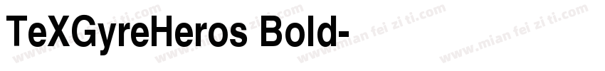TeXGyreHeros Bold字体转换